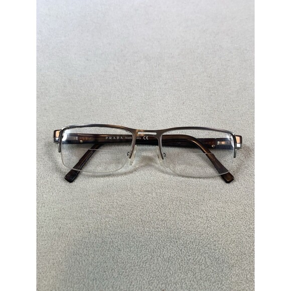 Prada Italy VPR 60R 51[]17  135  Eyeglasses Brown Frames Only - Picture 1 of 7